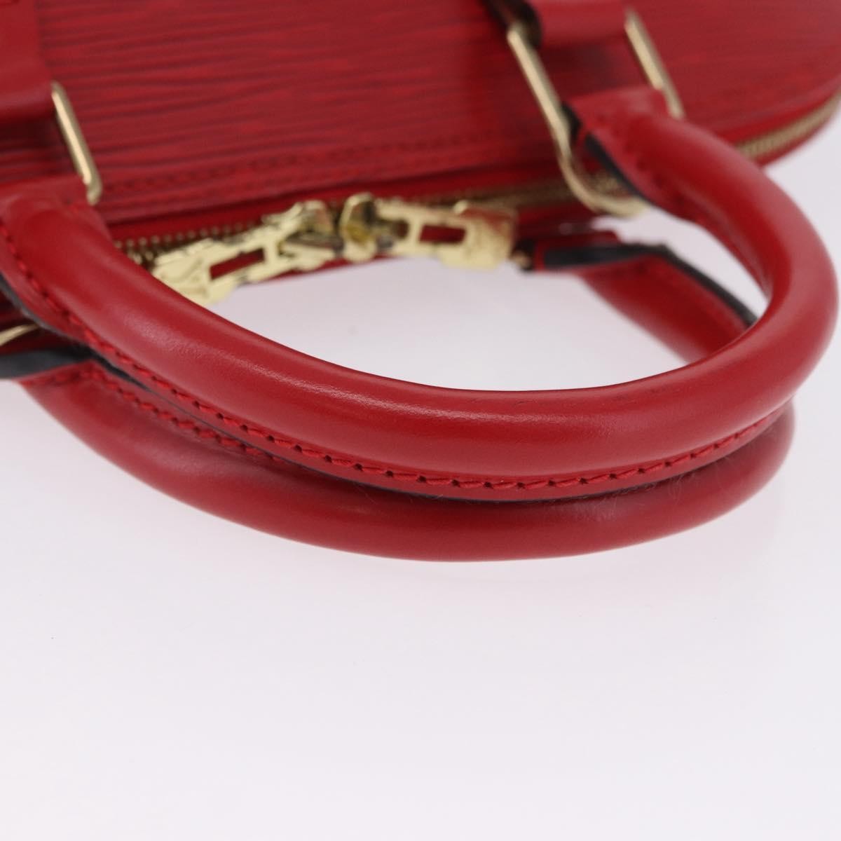 Louis Vuitton Alma Epi Leather Red Leather Handbag (Pre-Owned)