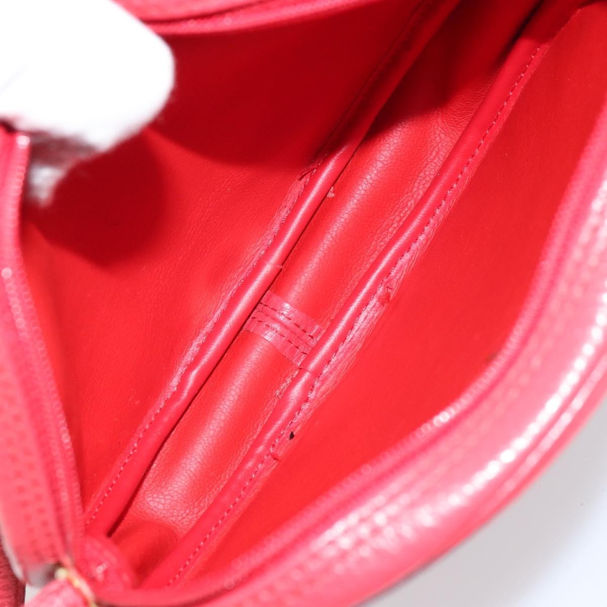 Christian Dior Vintage Leather Red Leather Shoulder Bag Bag (Pre-Owned)