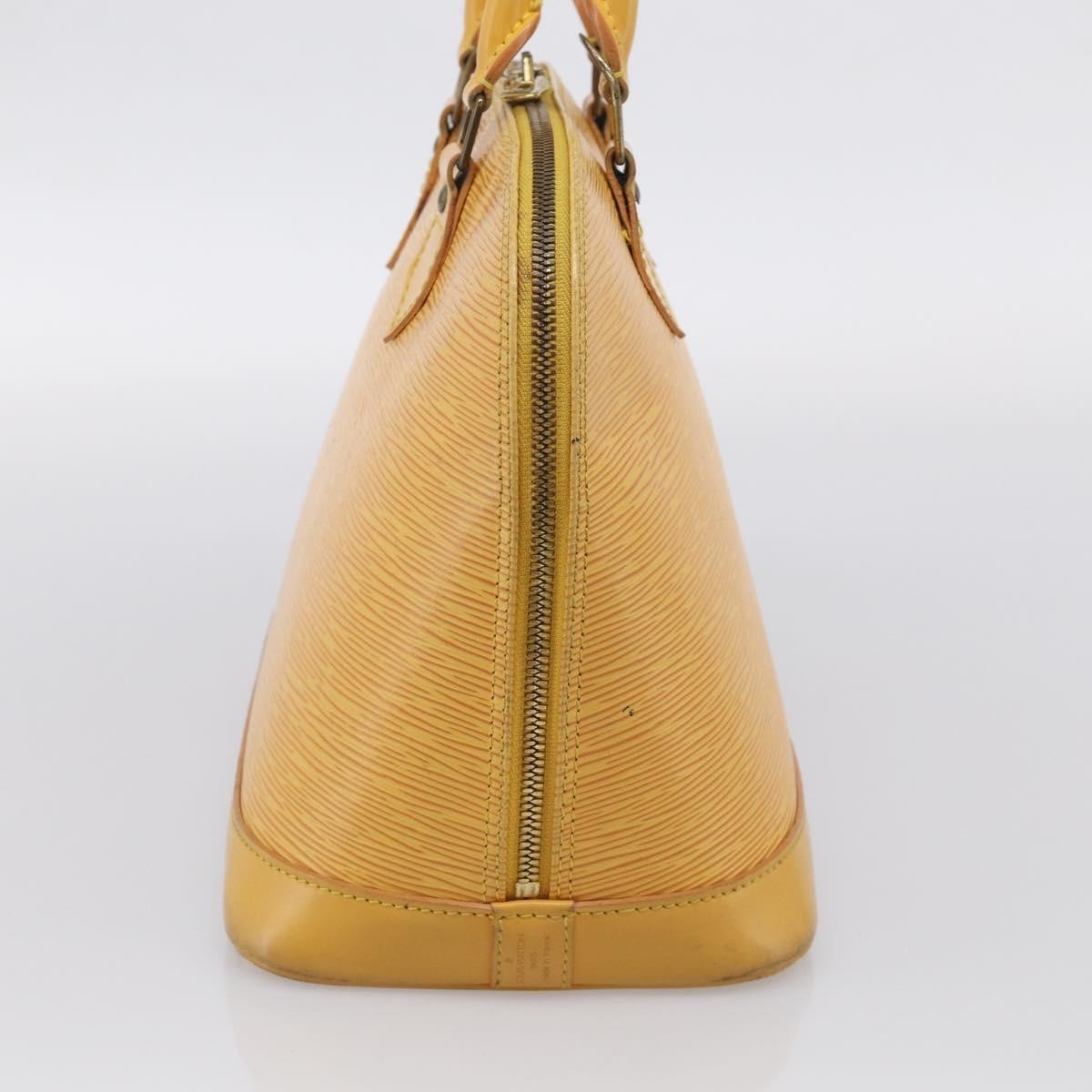 Louis Vuitton Vintage Alma Epi Leather Yellow Leather Handbag (Pre-Owned)