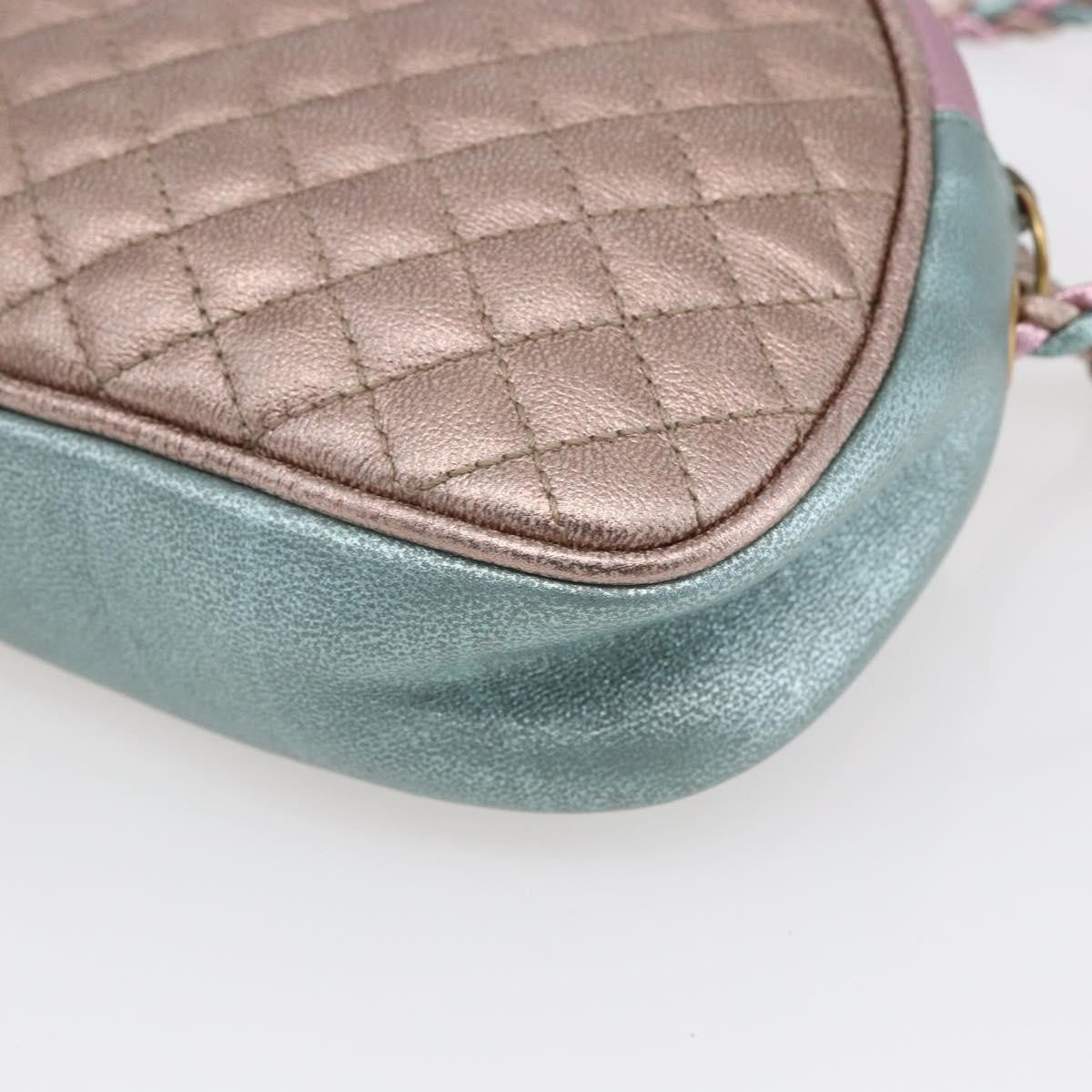 Gucci Trapuntata Camera Lambskin Blue Leather Shoulder Bag Bag (Pre-Owned)