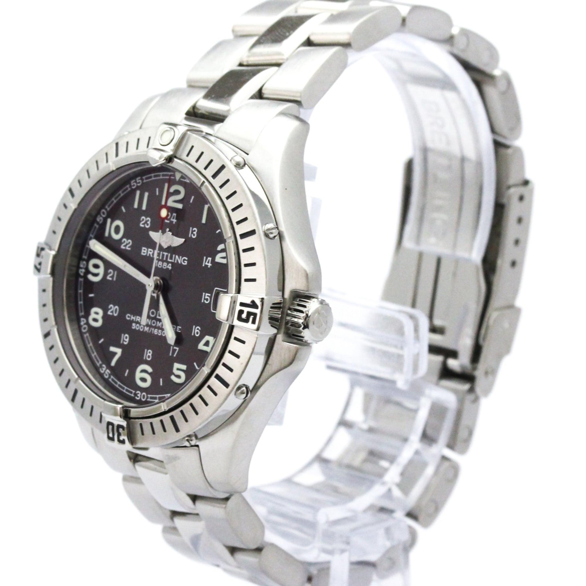 Breitling Colt Chronograph Quartz Stainless Steel Watch (Pre-Owned)