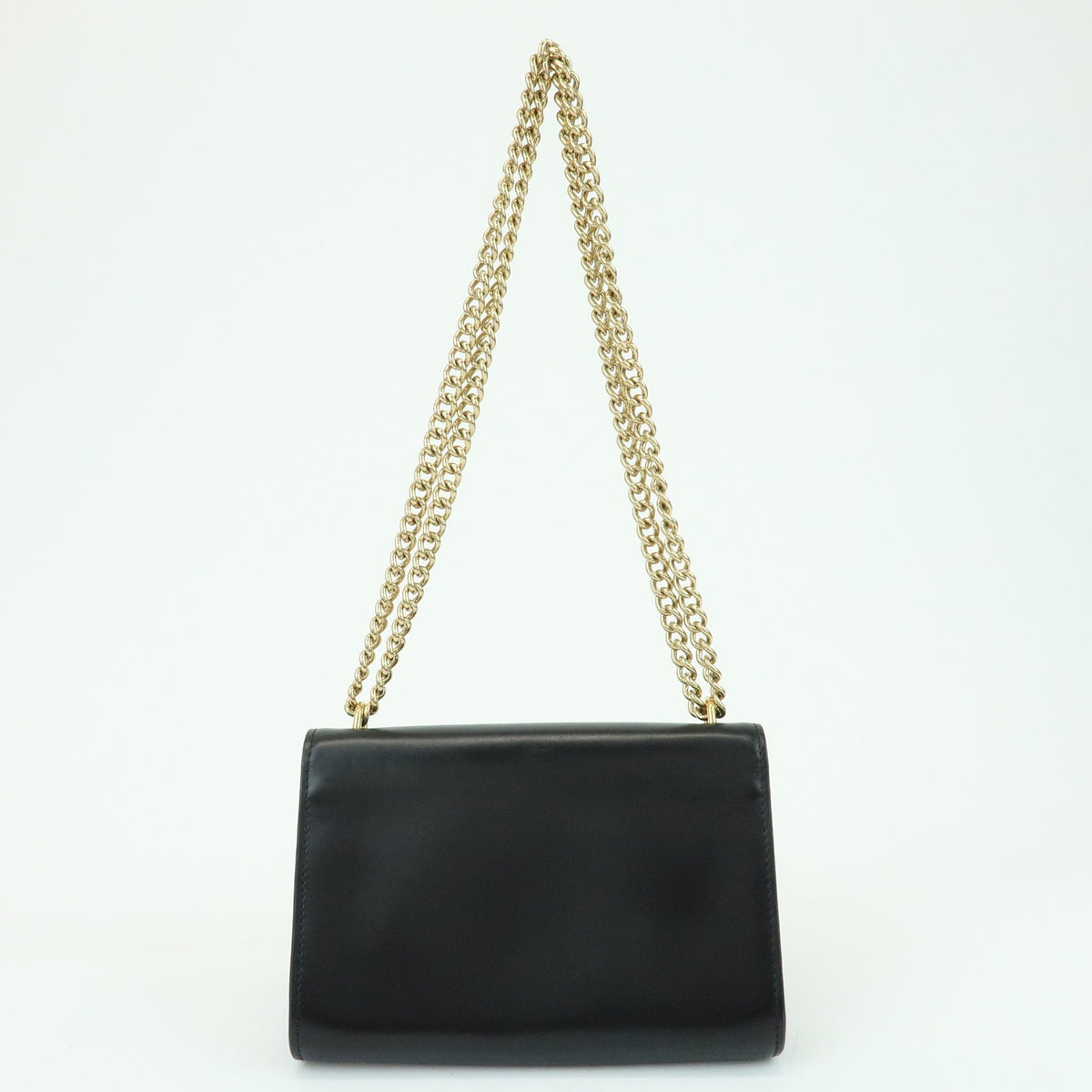 Louis Vuitton Chain Louise Clutch Leather Black Leather Clutche & Pouche Bag (Pre-Owned)