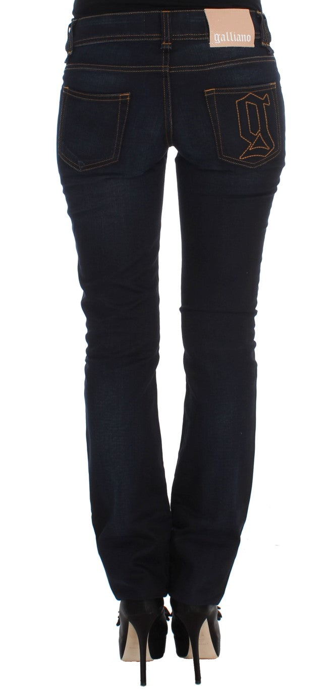 John Galliano Blue Wash Cotton Slim Fit Women's Jeans
