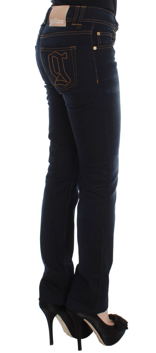 John Galliano Blue Wash Cotton Slim Fit Women's Jeans