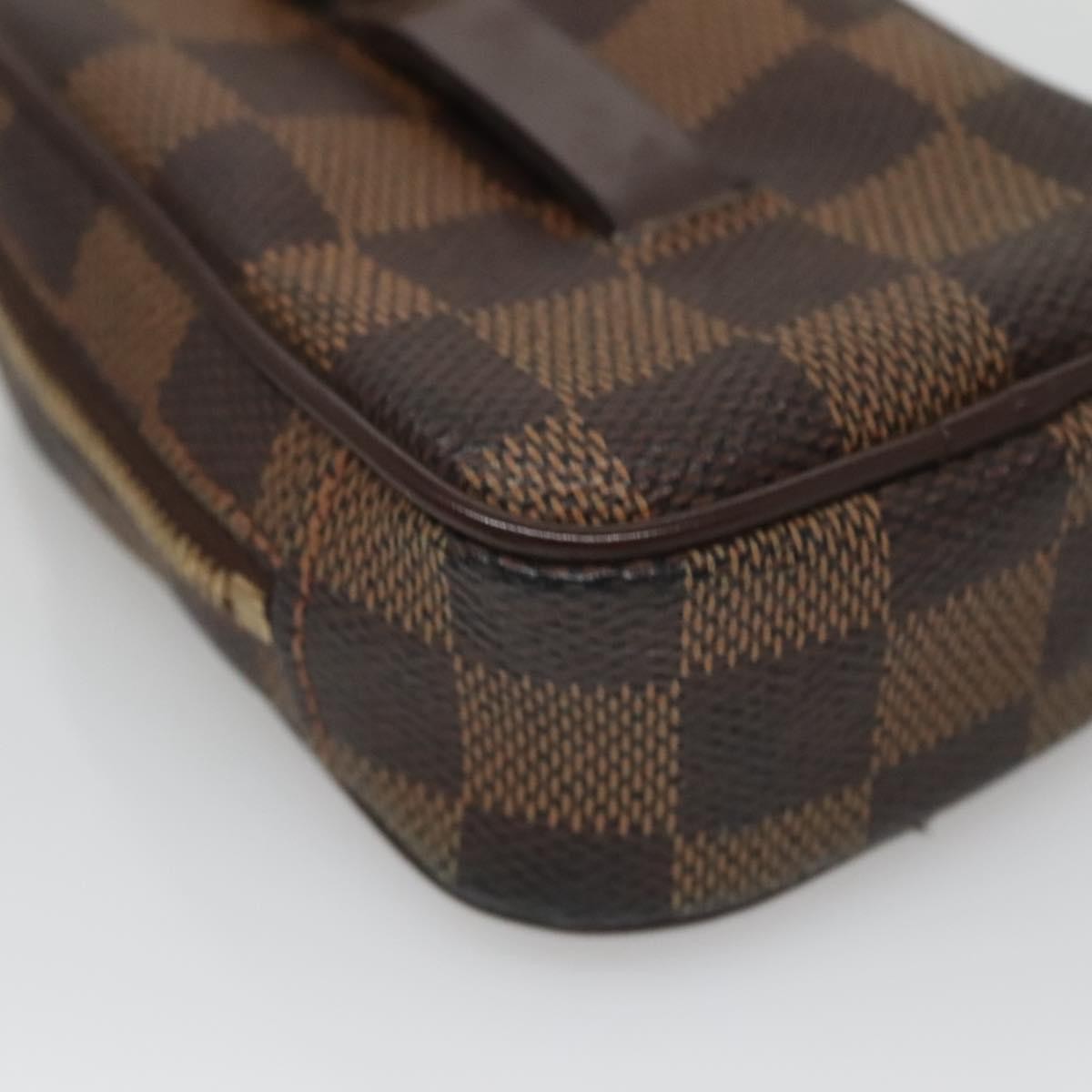 Louis Vuitton Etui Okapi Camera Case Damier Ebene Brown Canvas Bag (Pre-Owned)