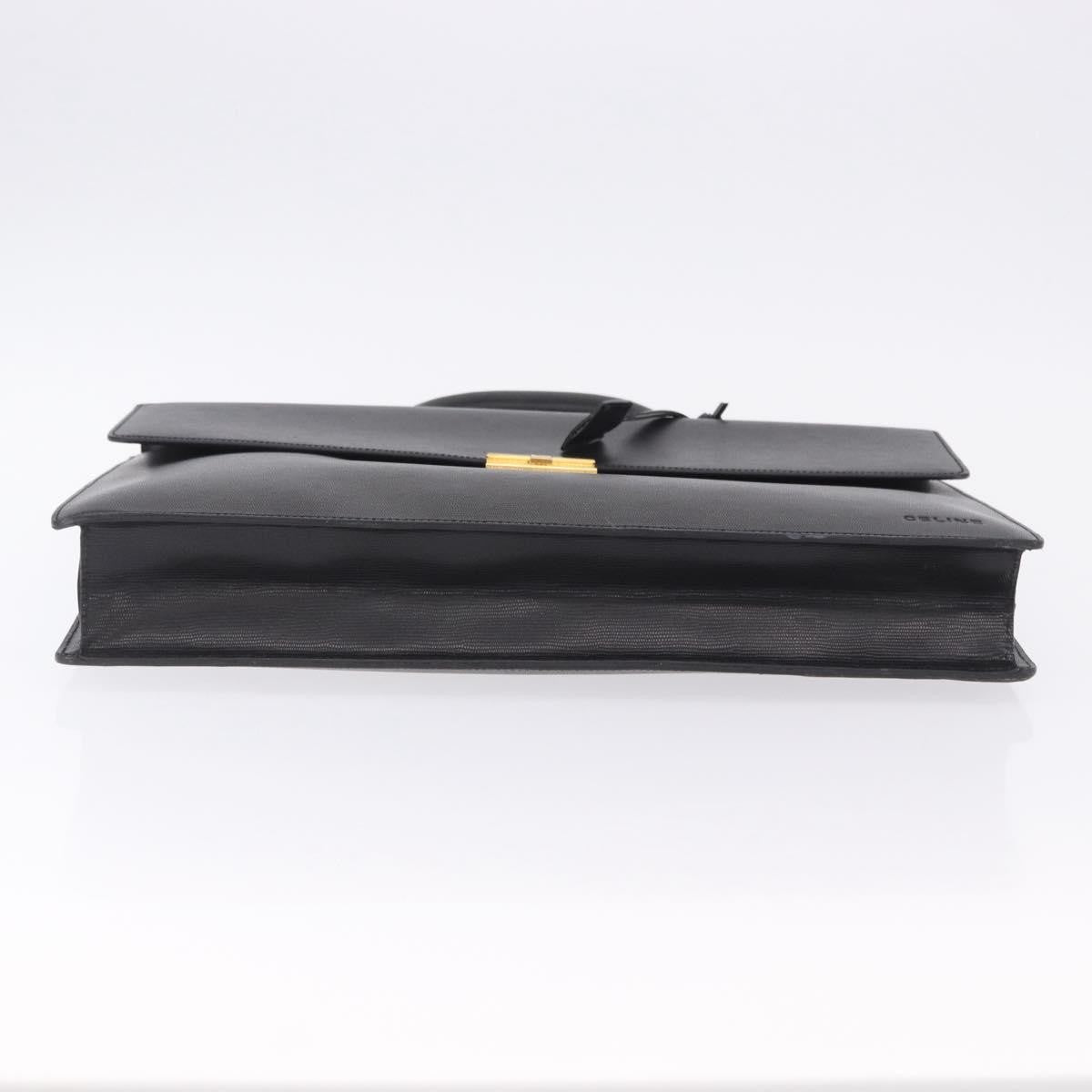 Celine Cartable Business Leather Black Leather Briefcase Bag (Pre-Owned)