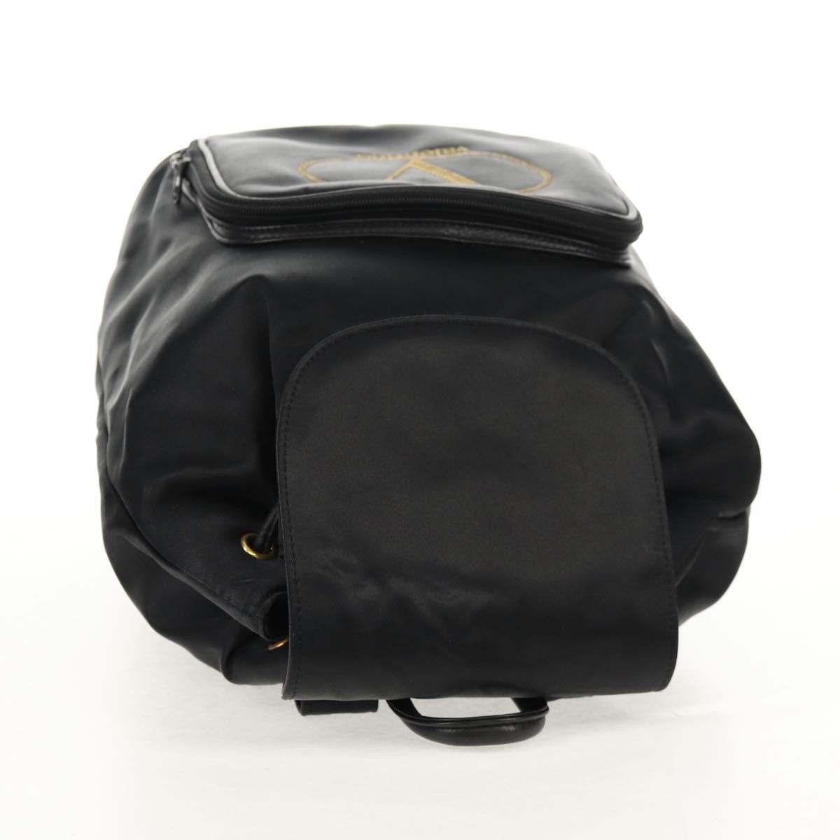 Valentino Garavani Backpack Nylon Black Nylon Backpack Bag (Pre-Owned)