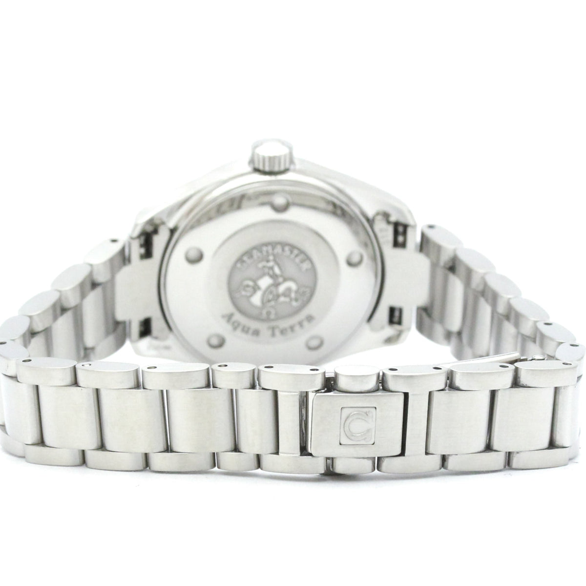 Omega Seamaster Aqua Terra 150M Quartz Stainless Steel With Diamond Markers And Mother Of Pearl Watch (Pre-Owned)