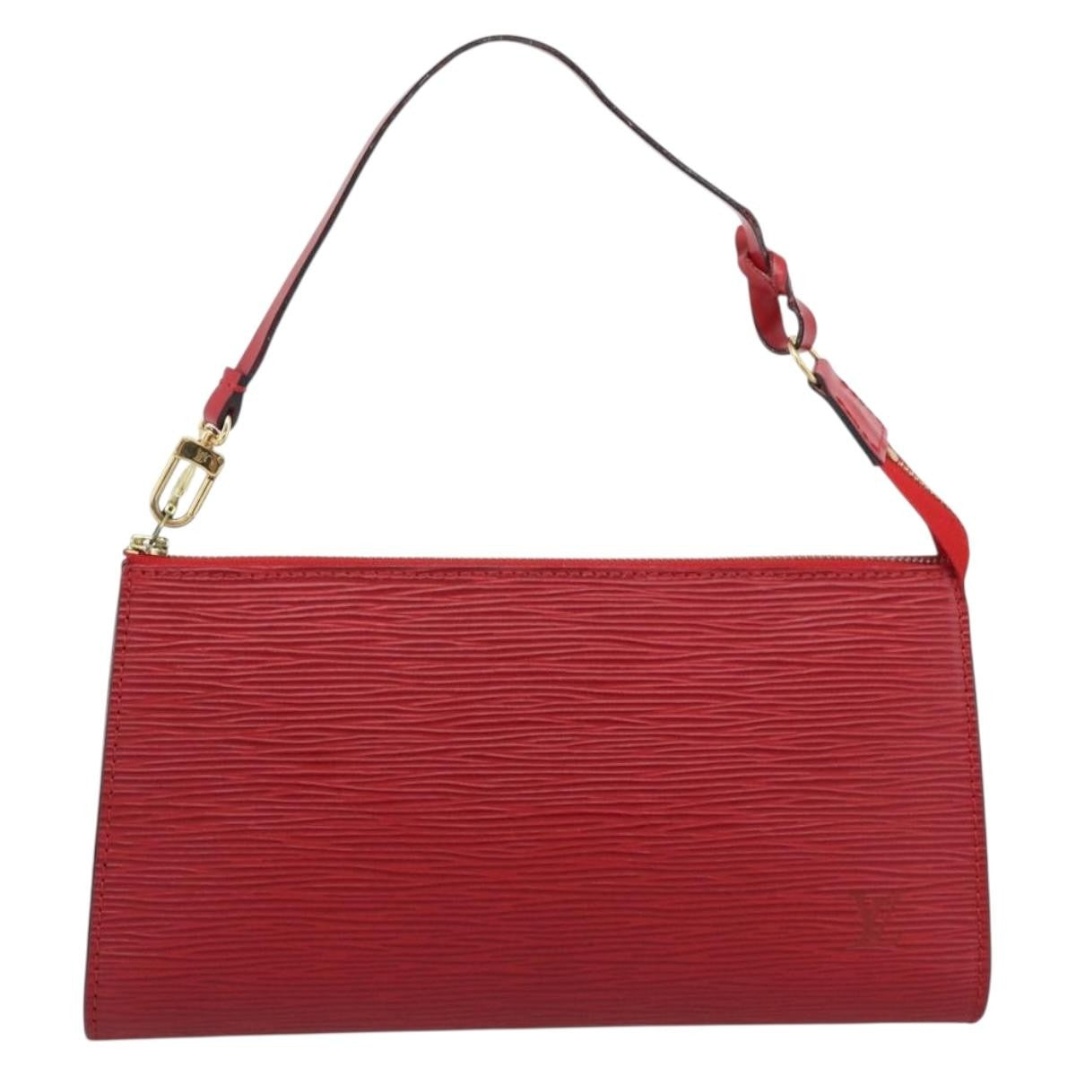 Louis Vuitton Pochette Accessoires Epi Red Leather Clutche & Pouche Bag (Pre-Owned)