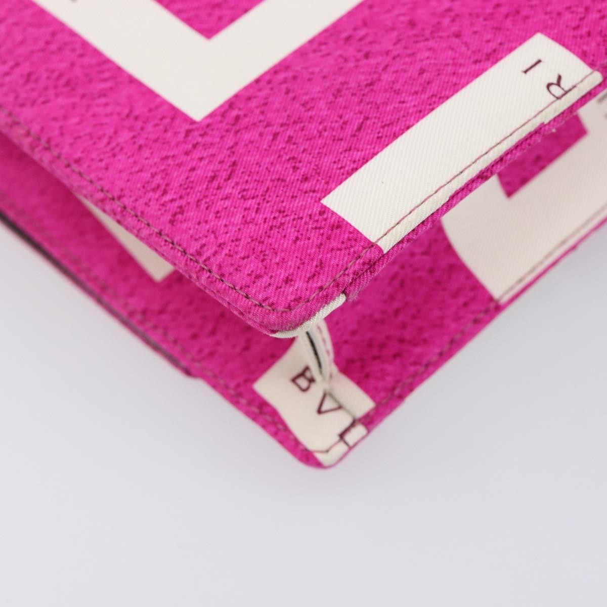 Bvlgari Clutch Canvas And Leather Pink Canvas Clutche & Pouche Bag (Pre-Owned)