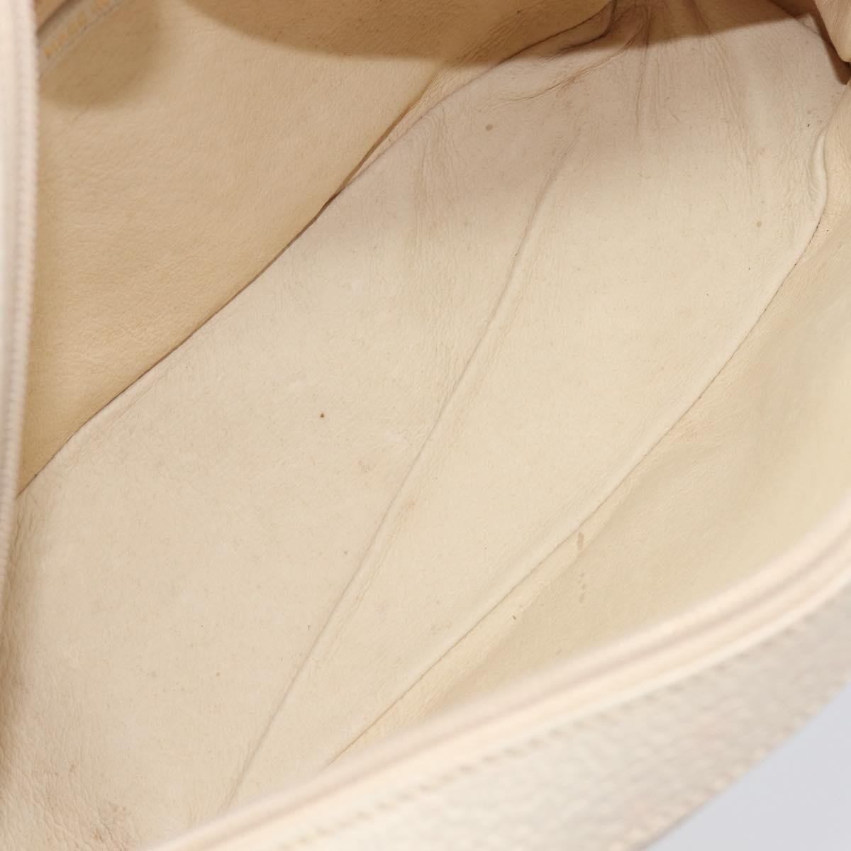 Loewe Tote Leather White Leather Tote Bag Bag (Pre-Owned)