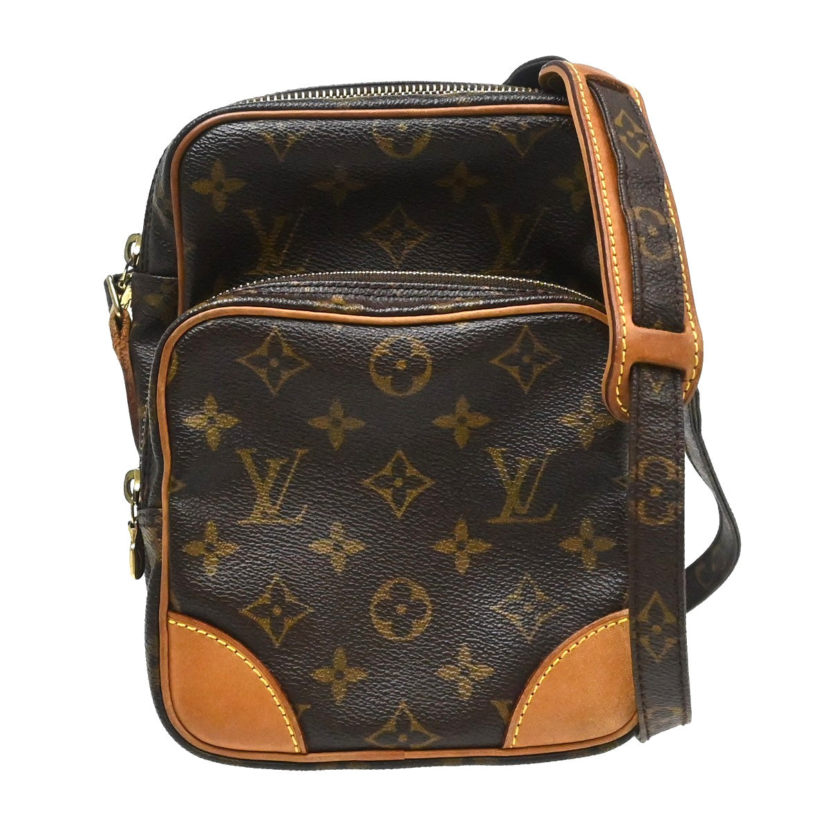 Louis Vuitton Amazone Monogram Canvas Brown Canvas Shoulder Bag Bag (Pre-Owned)