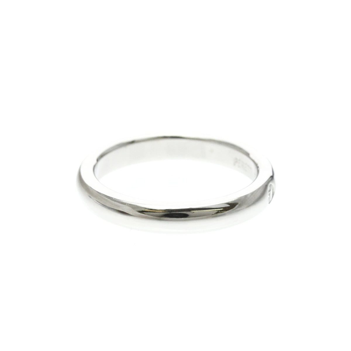 Tiffany & Co. Classic Wedding Band Platinum Silver Platinum Ring Jewelry (Pre-Owned)