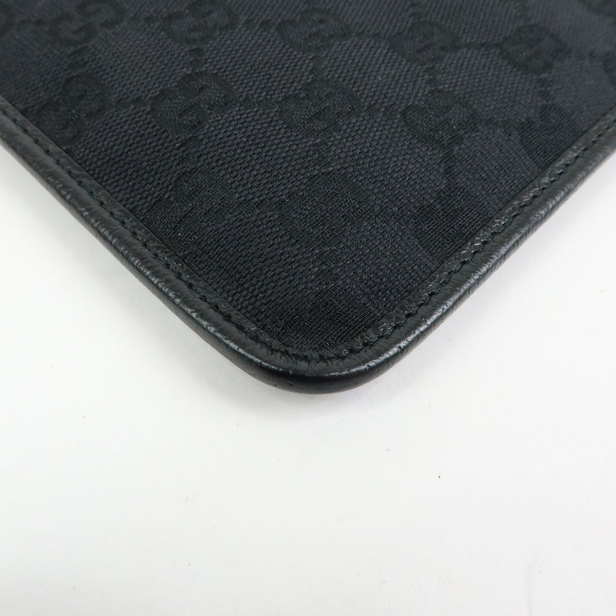 Gucci Shoulder Canvas Black Canvas Shoulder Bag Bag (Pre-Owned)
