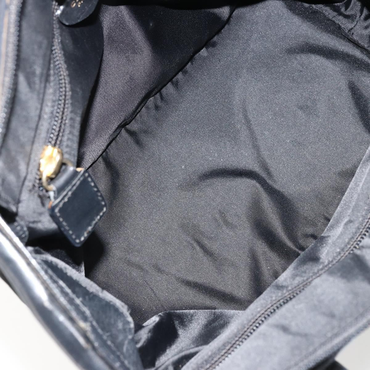 Celine Handbag Nylon Black Nylon Handbag (Pre-Owned)