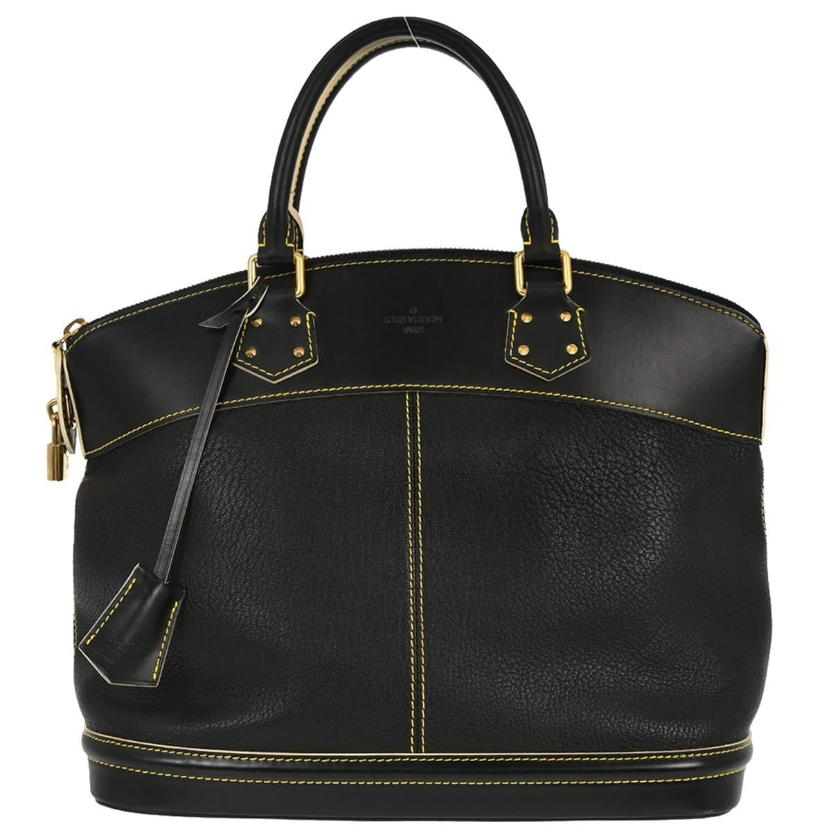 Louis Vuitton Suhali Lockit Leather Black Leather Handbag (Pre-Owned)