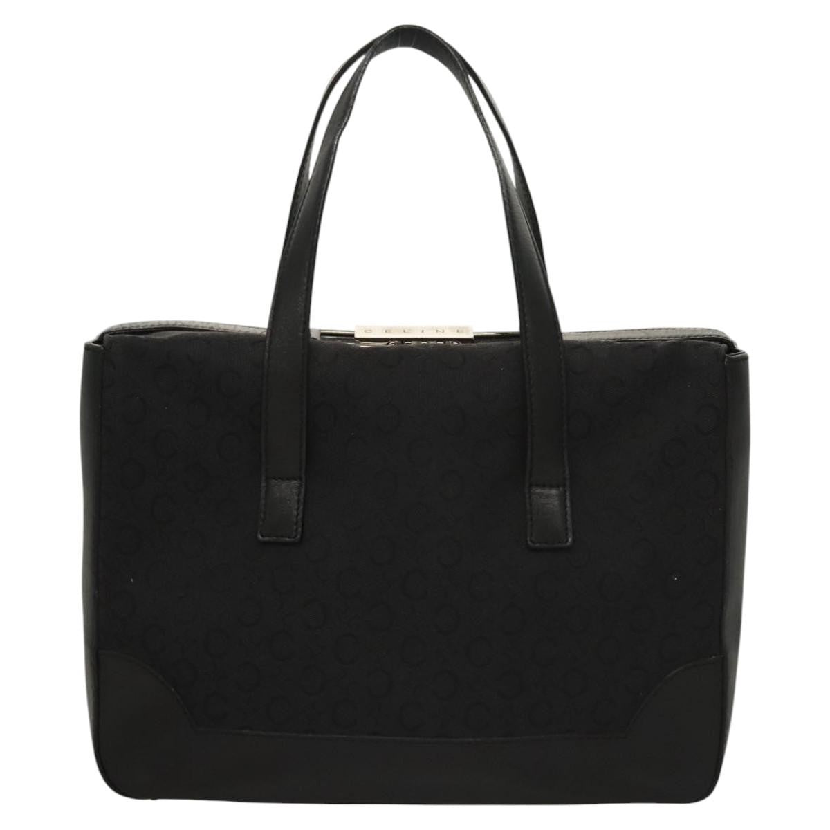 Celine C Macadam Canvas Black Canvas Handbag (Pre-Owned)