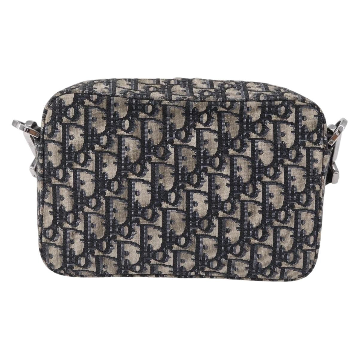 Christian Dior Kenny Scharf Safari Messenger Oblique Canvas With Applique Navy Canvas Handbag (Pre-Owned)