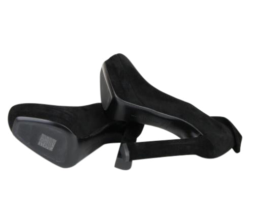 Bottega Veneta Women's Black Suede Platform Heel Pump (36.5 EU / 6.5 US)