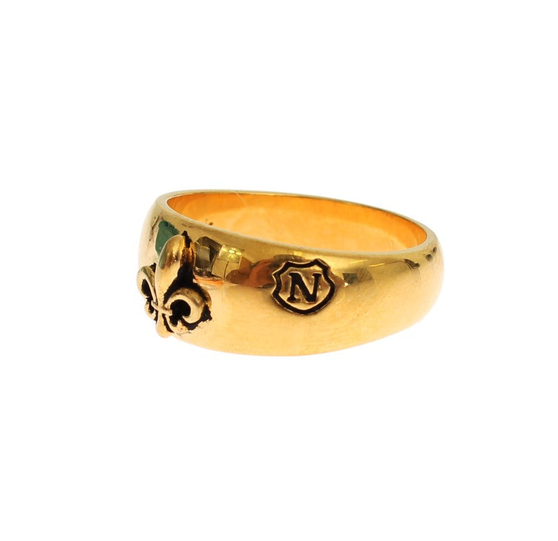 Nialaya Gold Plated 925 Silver Men's Ring