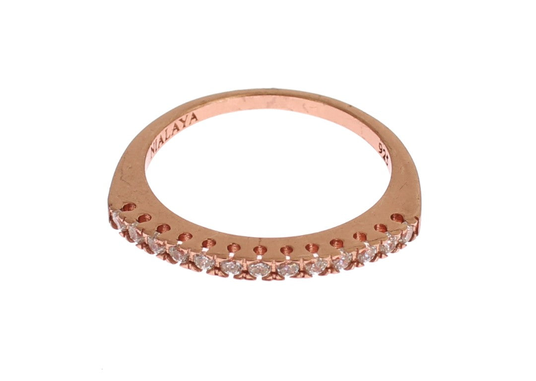 Nialaya Red Gold 925 Silver Women's Ring