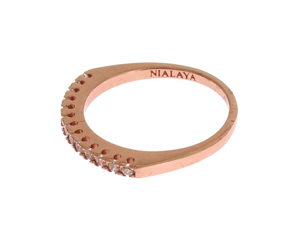 Nialaya Red Gold 925 Silver Women's Ring