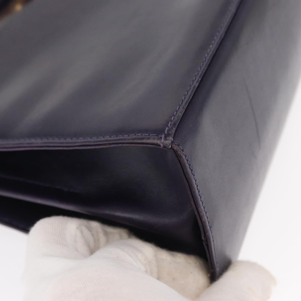 Salvatore Ferragamo Convertible Top Handle Leather Purple Leather Tote Bag Bag (Pre-Owned)