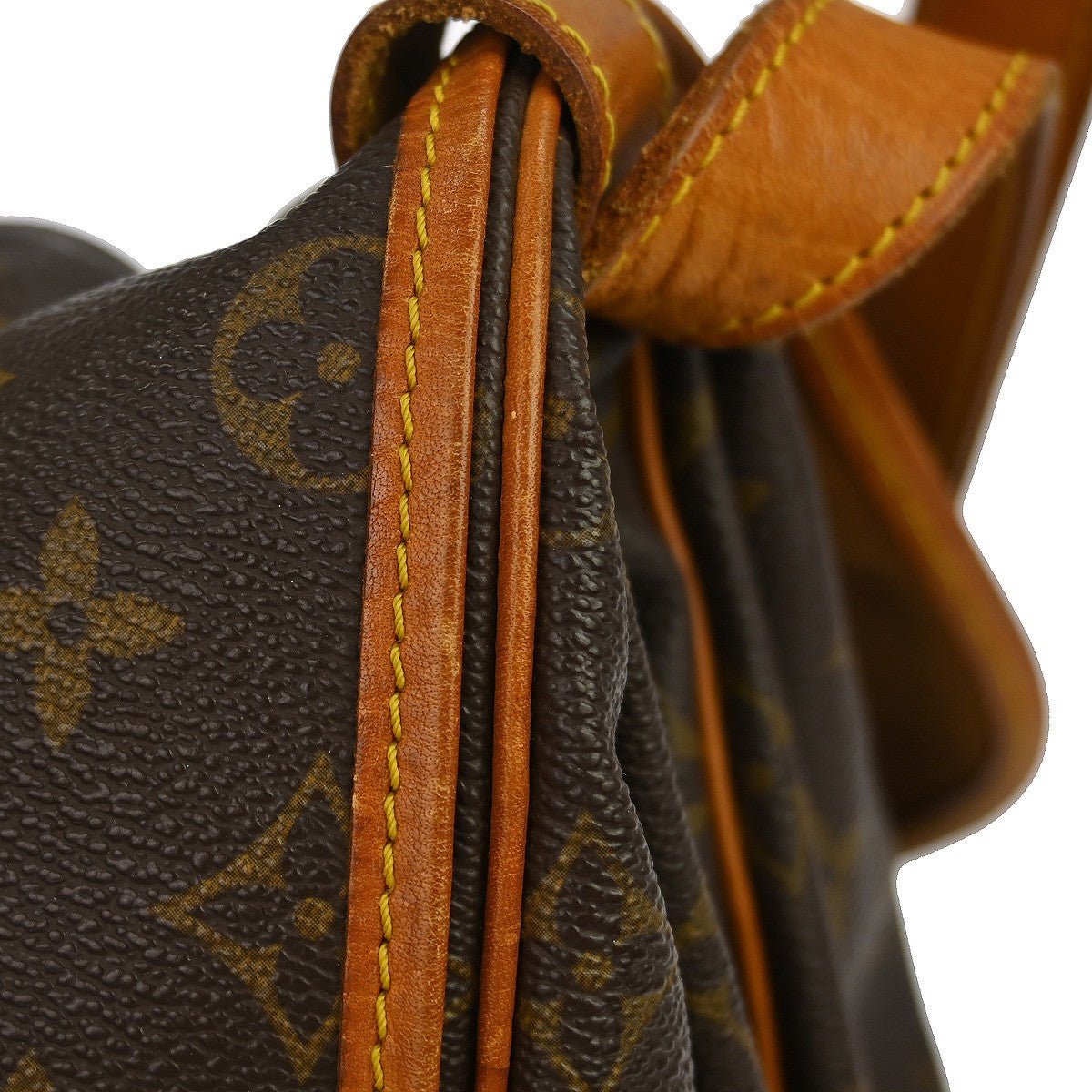 Louis Vuitton Saumur Monogram Canvas Brown Canvas Shoulder Bag Bag (Pre-Owned)