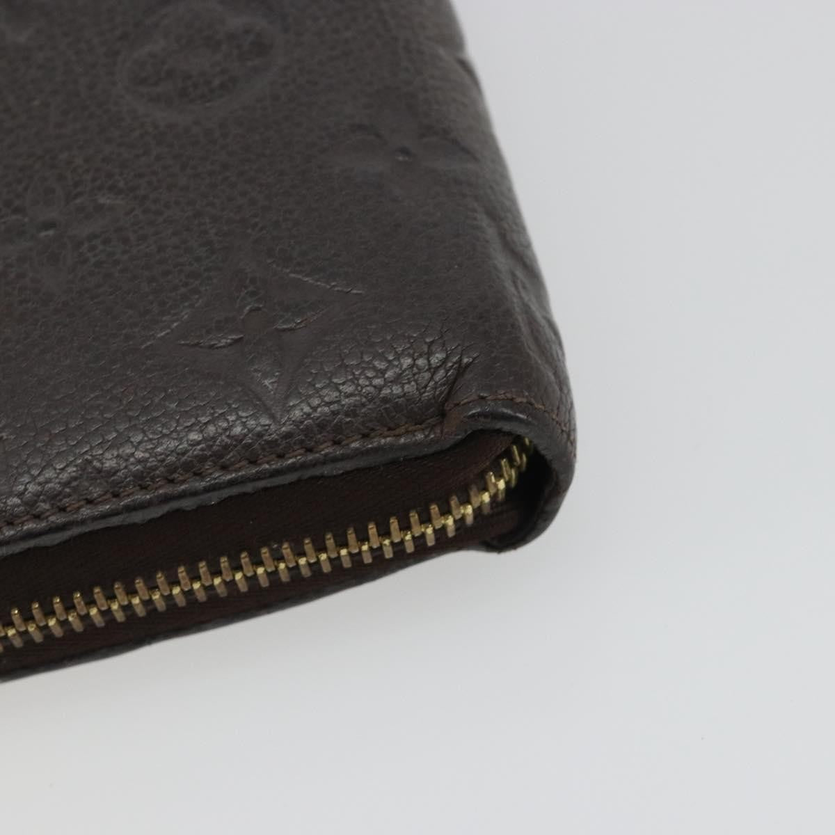 Louis Vuitton Zippy Wallet Nm Leather Empreinte Brown Leather Wallets Accessory (Pre-Owned)