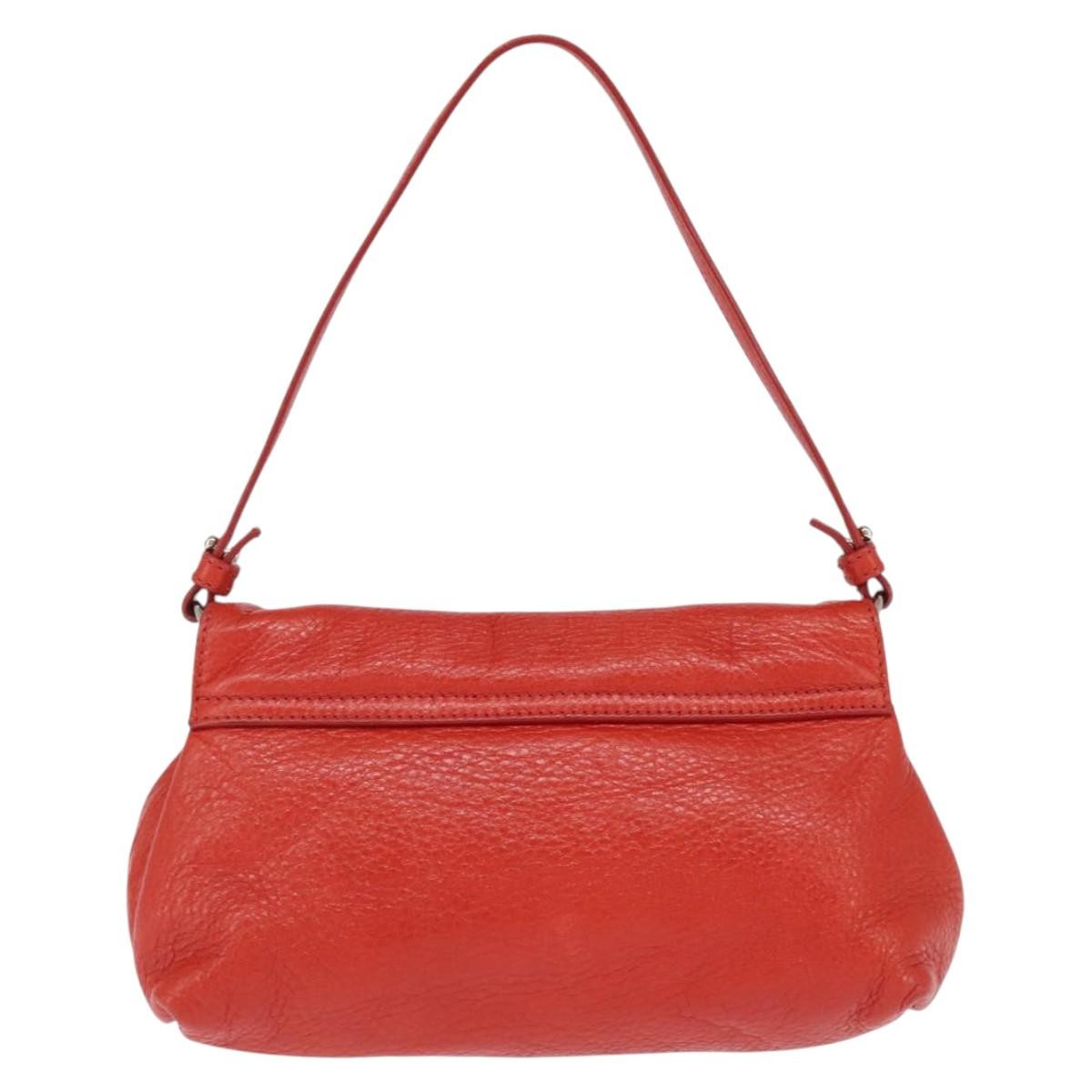 Chloe Lily Leather Red Leather Shoulder Bag Bag (Pre-Owned)