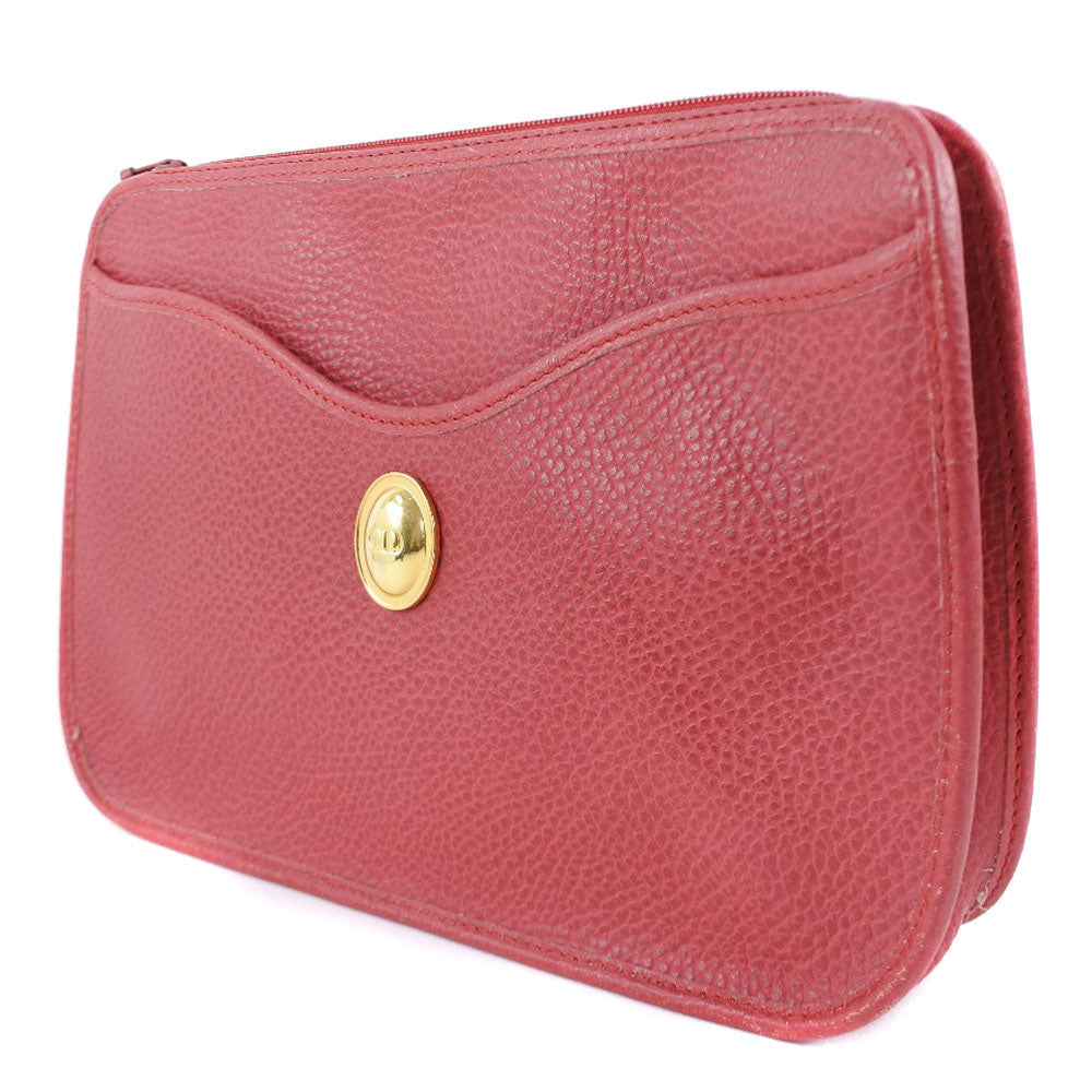 Dior Red Leather Clutch Bag (Pre-Owned)