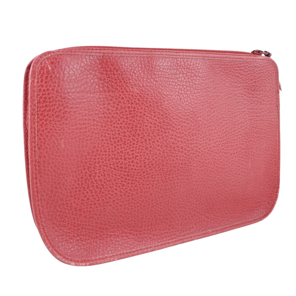 Dior Red Leather Clutch Bag (Pre-Owned)