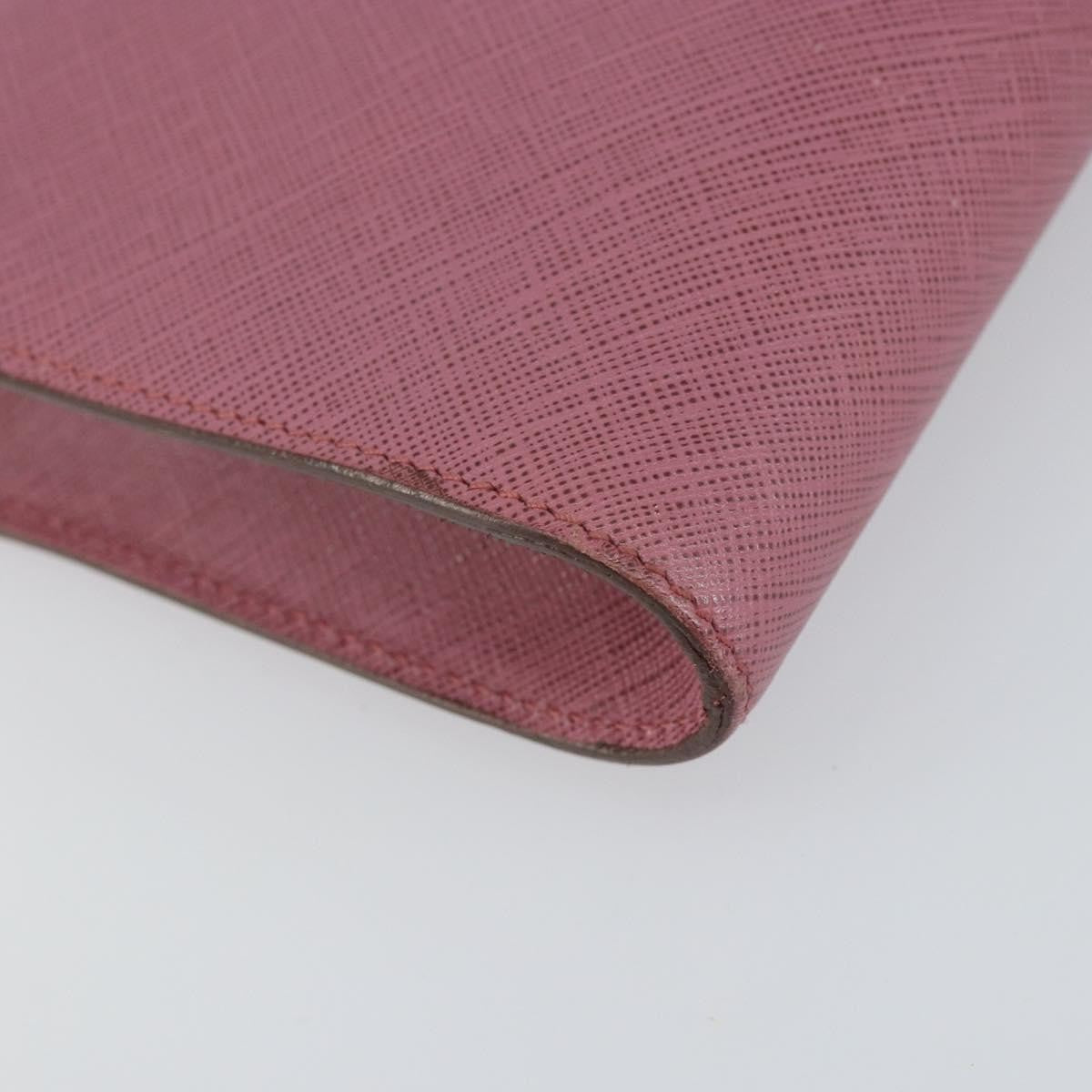 Salvatore Ferragamo Gancini Leather Pink Leather Clutche & Pouche Bag (Pre-Owned)
