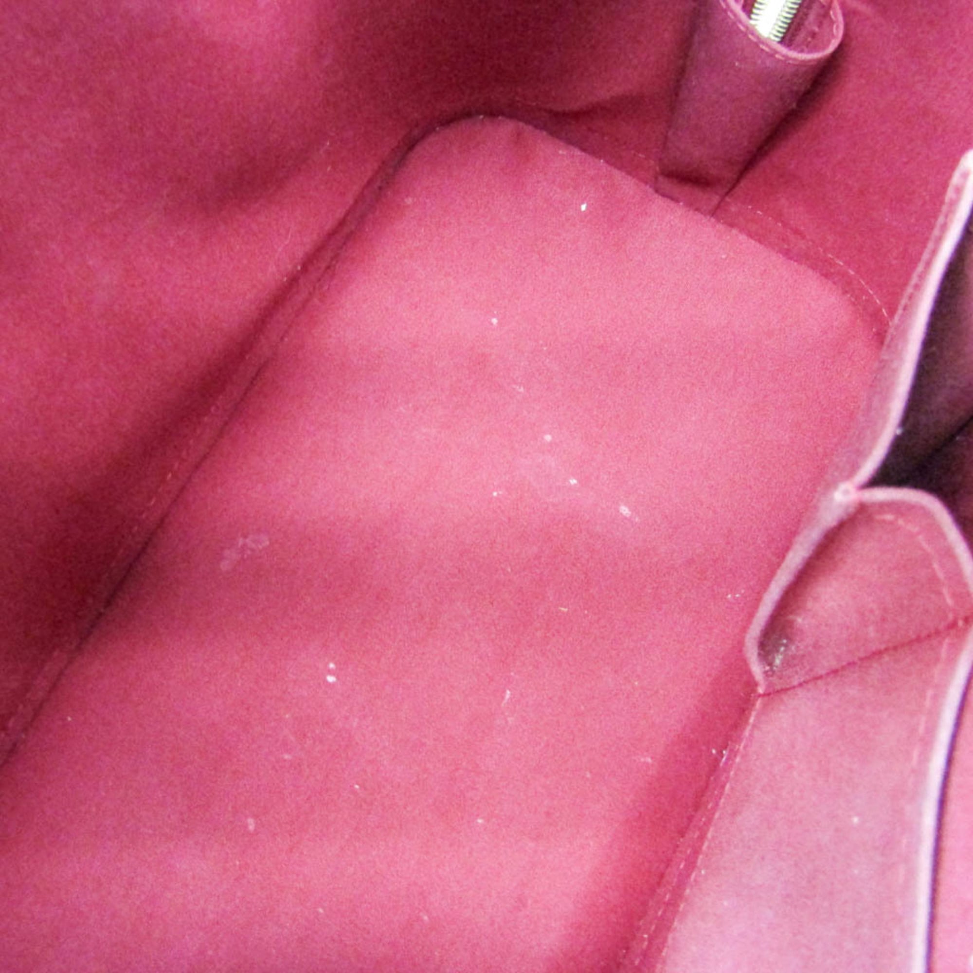 Louis Vuitton Alma Monogram Vernis Red Patent_Leather Handbag (Pre-Owned)