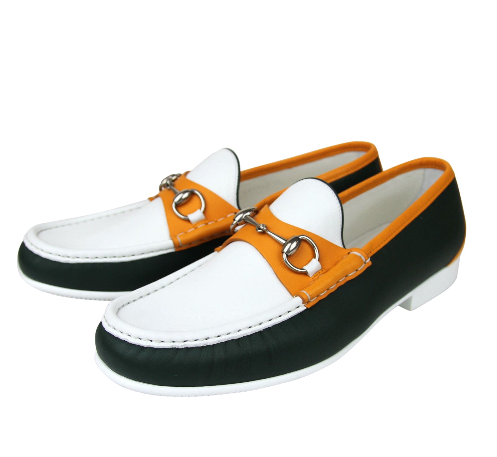 Gucci Men's Horsebit Leather Loafer Moccasin 337060 AYO70