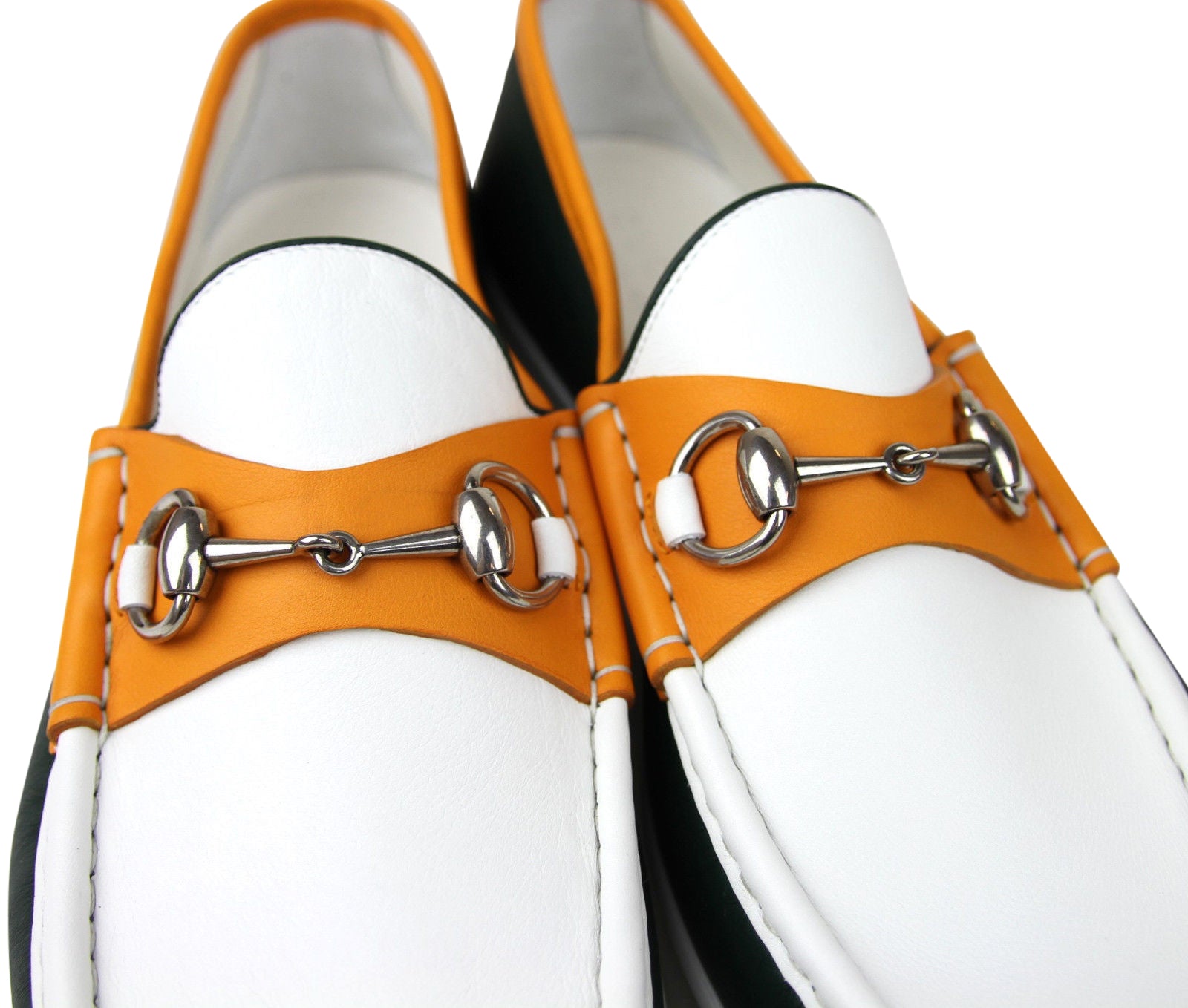 Gucci Men's Horsebit Leather Loafer Moccasin 337060 AYO70