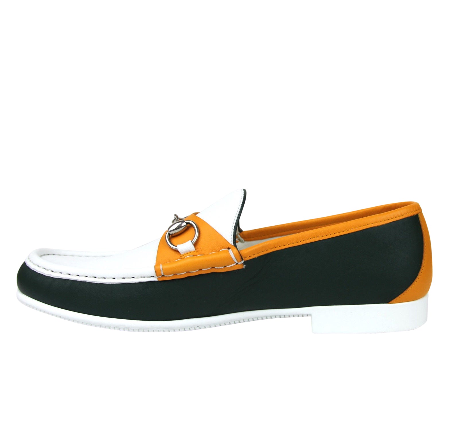 Gucci Men's Horsebit Leather Loafer Moccasin 337060 AYO70