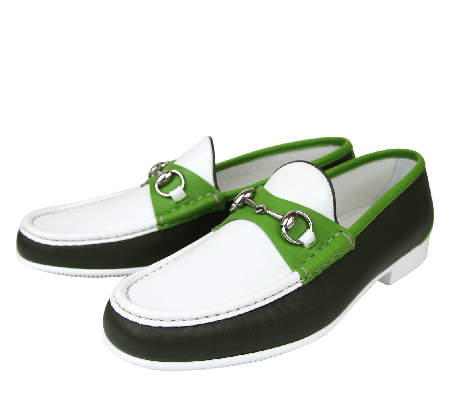 Gucci Men's Horsebit Leather Loafer Moccasin 337060 AYO70