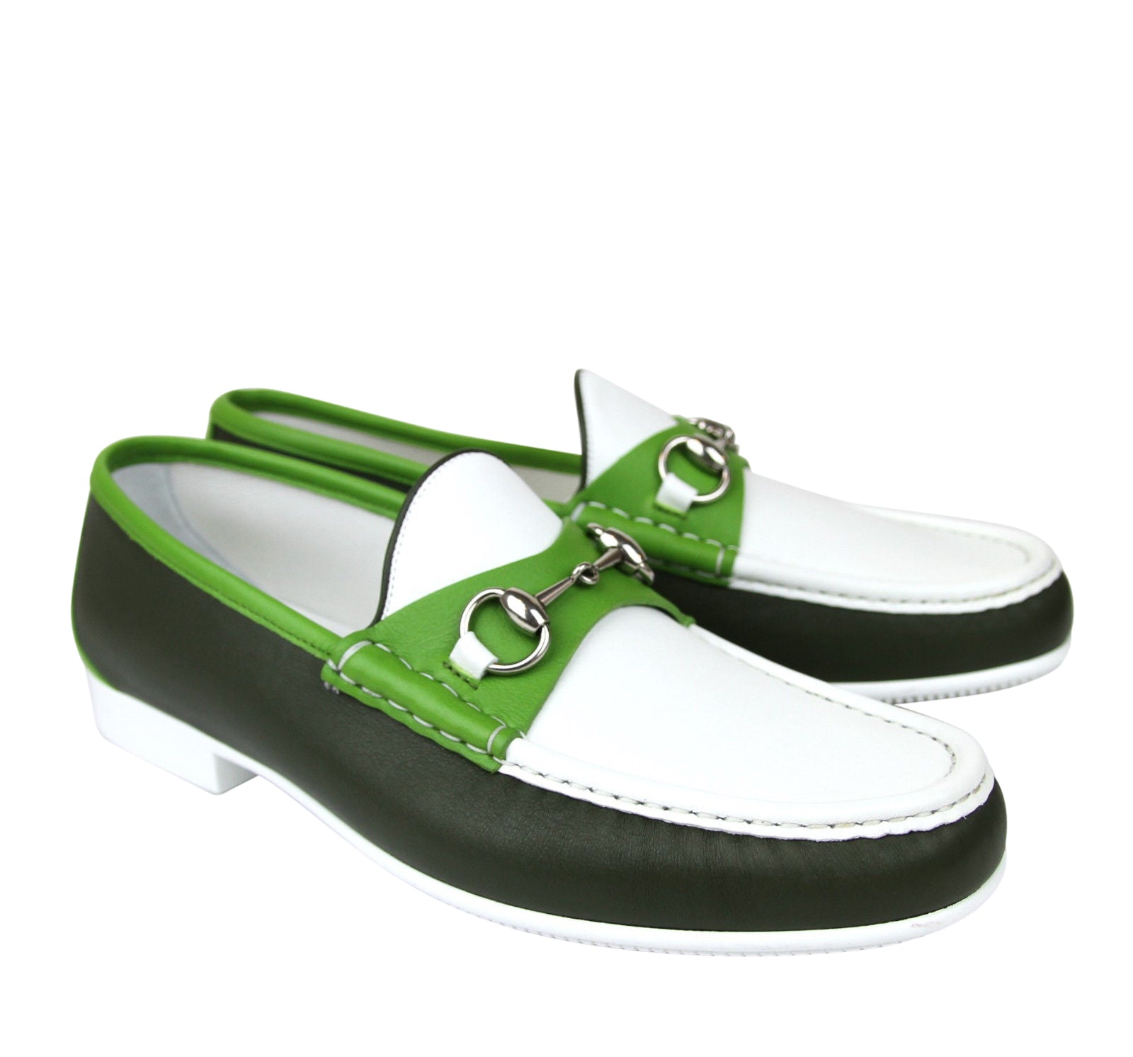 Gucci Men's Horsebit Leather Loafer Moccasin 337060 AYO70