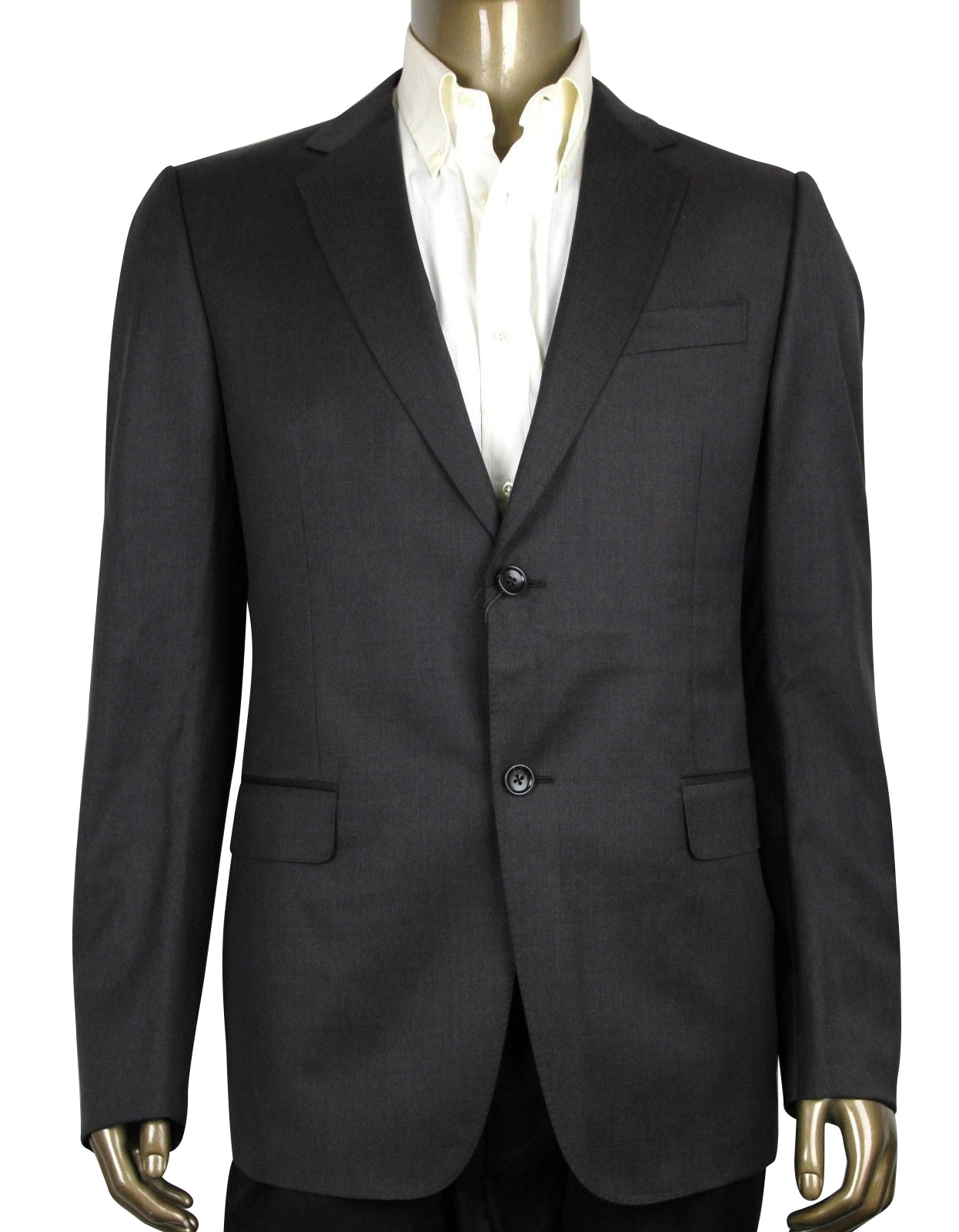 Gucci Men's Signoria Dark Brown Wool 2 Buttons Jacket