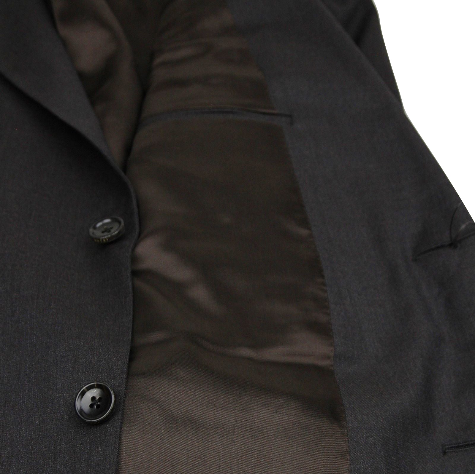 Gucci Men's Signoria Dark Brown Wool 2 Buttons Jacket
