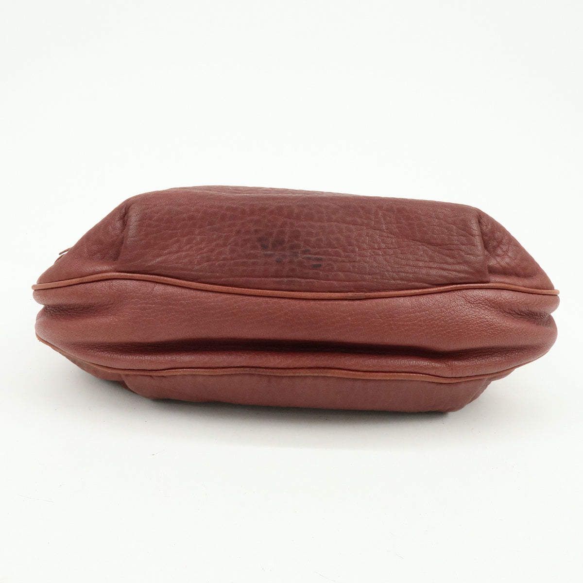 Loewe Anagram Leather Burgundy Leather Tote Bag Bag (Pre-Owned)