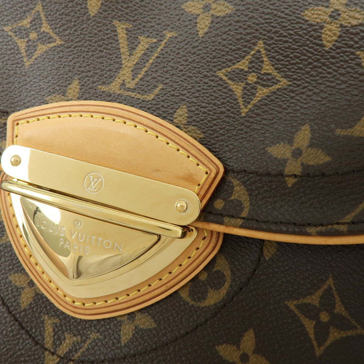 Louis Vuitton Beverly Monogram Canvas Brown Canvas Handbag (Pre-Owned)