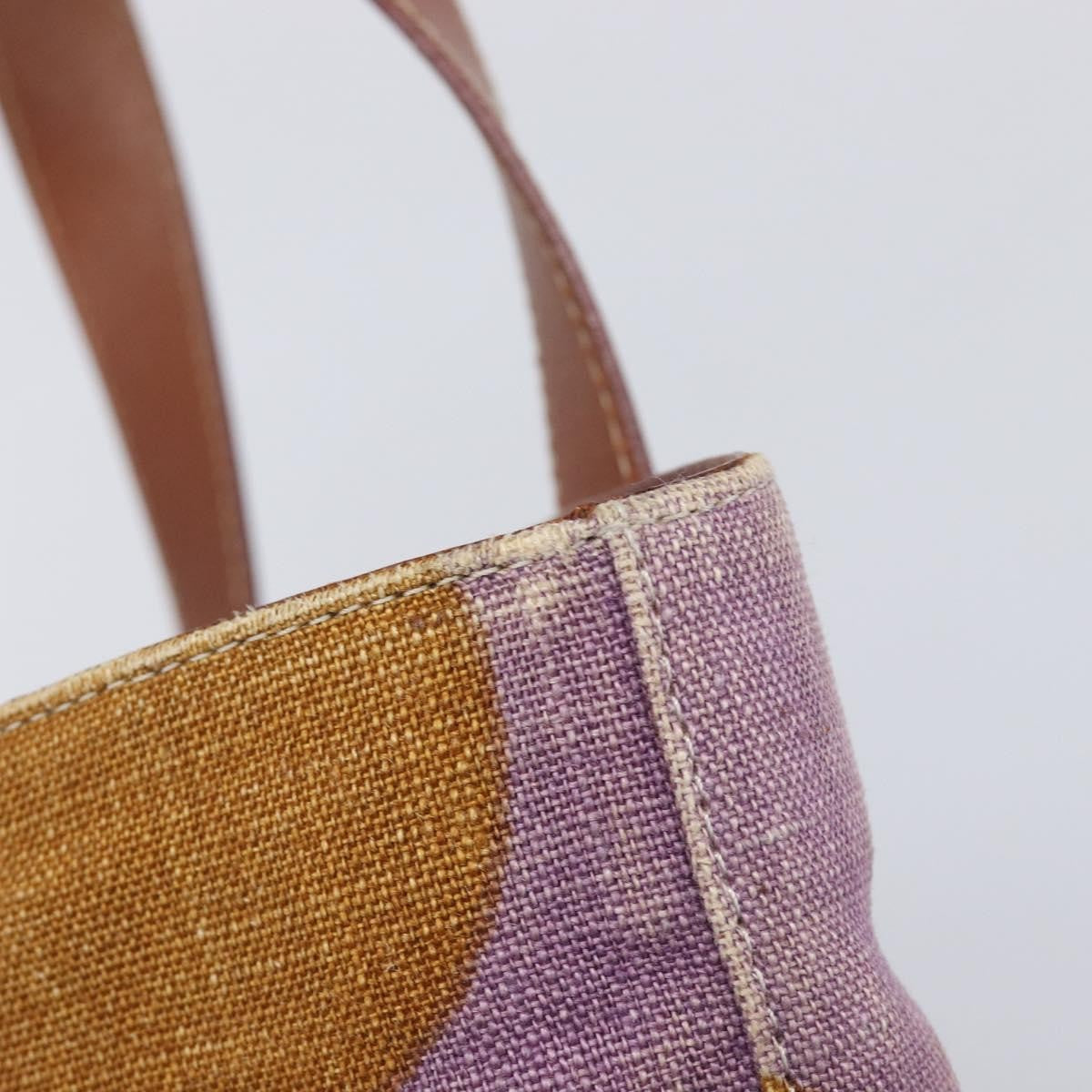 Celine Handbag Canvas Brown Canvas Handbag (Pre-Owned)