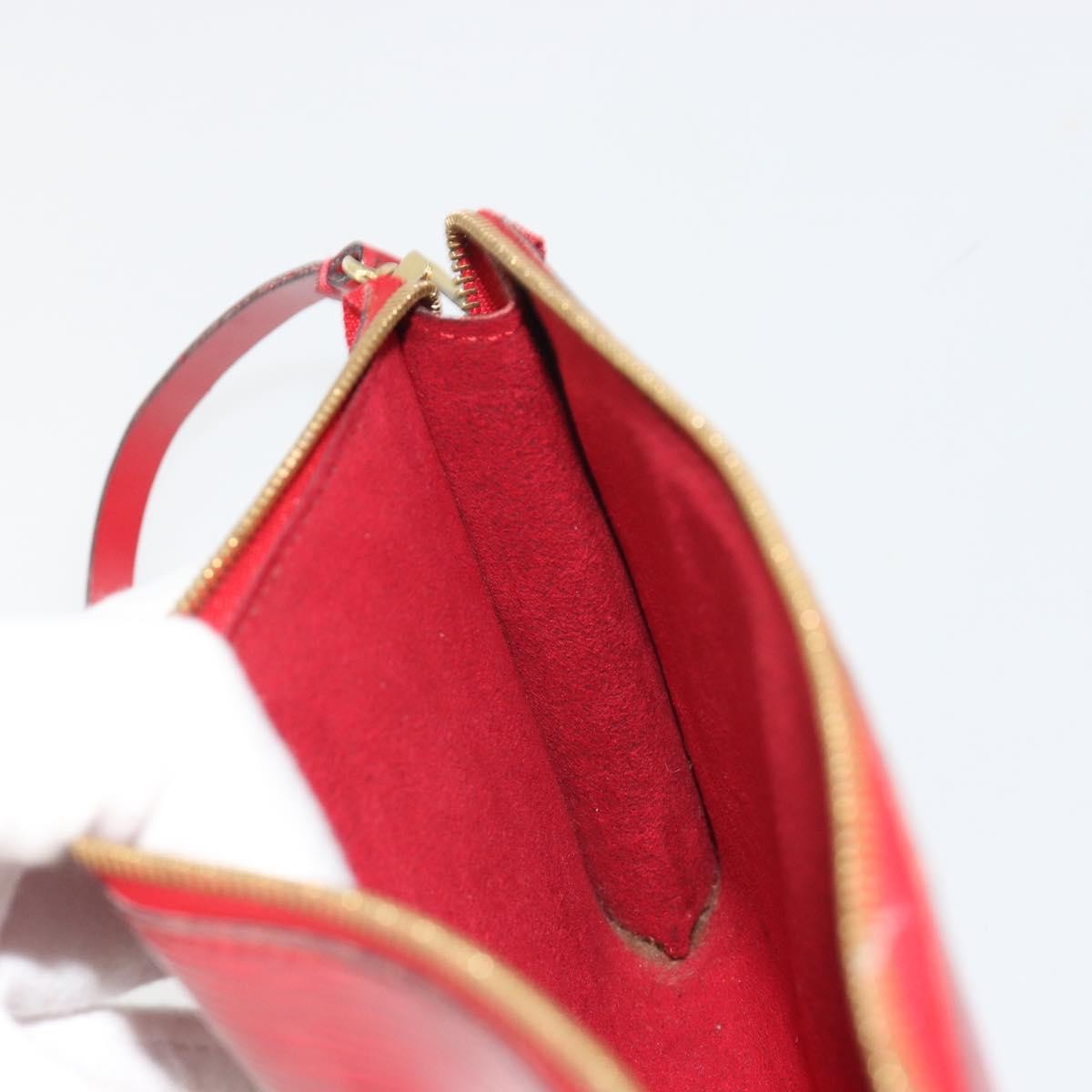 Louis Vuitton Pochette Accessoires Epi Red Leather Clutche & Pouche Bag (Pre-Owned)