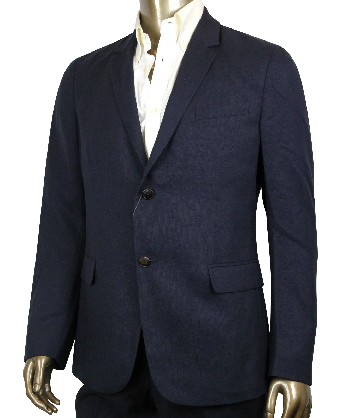 Gucci Men's Panama Blue Wool Gauze Formal 2 Buttons Jacket (G 54 R / US 44 R)