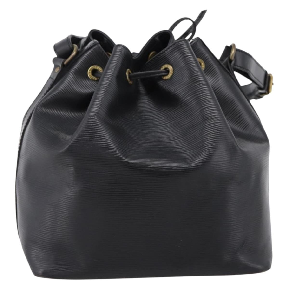 Louis Vuitton Petit Noe Epi Leather Black Leather Shoulder Bag Bag (Pre-Owned)