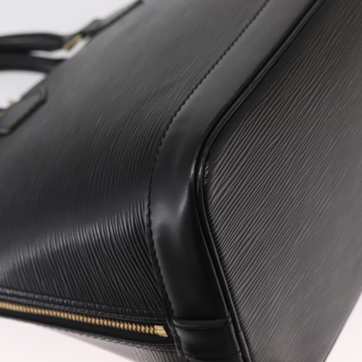 Louis Vuitton Alma Epi Leather Black Leather Handbag (Pre-Owned)