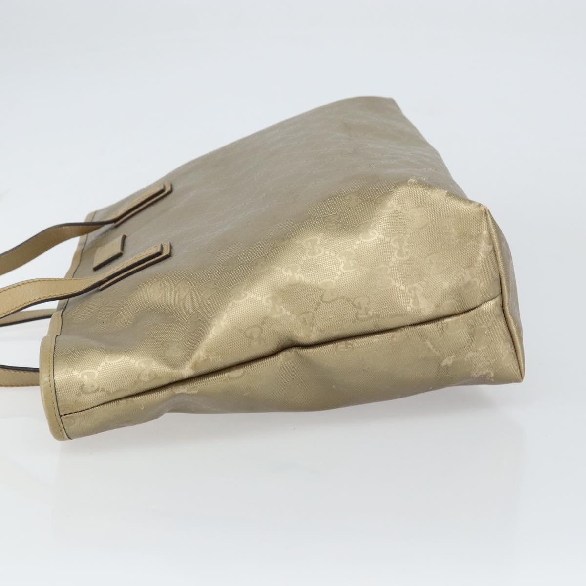 Gucci Plus Gg Imprime Gold Pvc Tote Bag Bag (Pre-Owned)