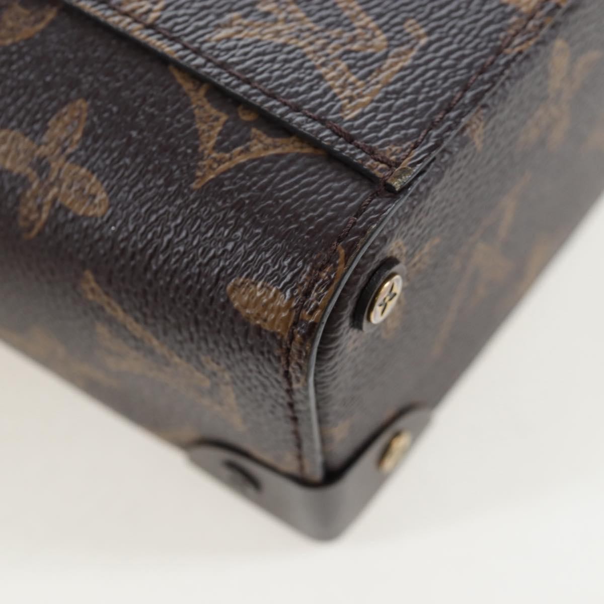 Louis Vuitton Vertical Box Trunk No.7 Trunk L'oeil Vintage Monogram Canvas Brown Canvas Handbag (Pre-Owned)